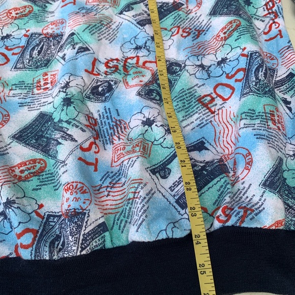 Vintage Postal Stamps all over print tracksuit size M/L. - Picture 8 of 13